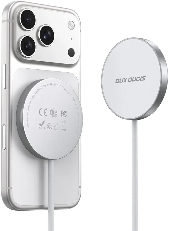 Dux Ducis H1 Qi2.2 draadloze MagSafe-oplader met USB-C-kabel